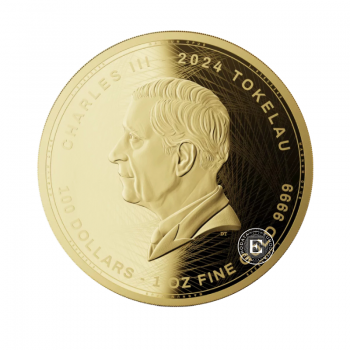 1 oz (31.10 g)  gold coin Magnum Opus, Tokelau 2024