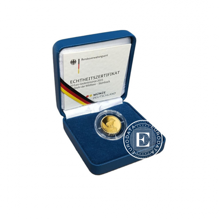 20 Eur (3.89 g) gold coin Capricorn - A, D, F, G, J, Germany 2023 (with certificate)