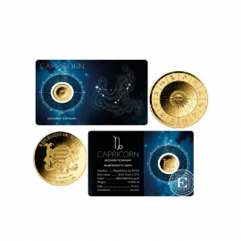 1/1000 oz pièce d'or Capricorn, Tchad