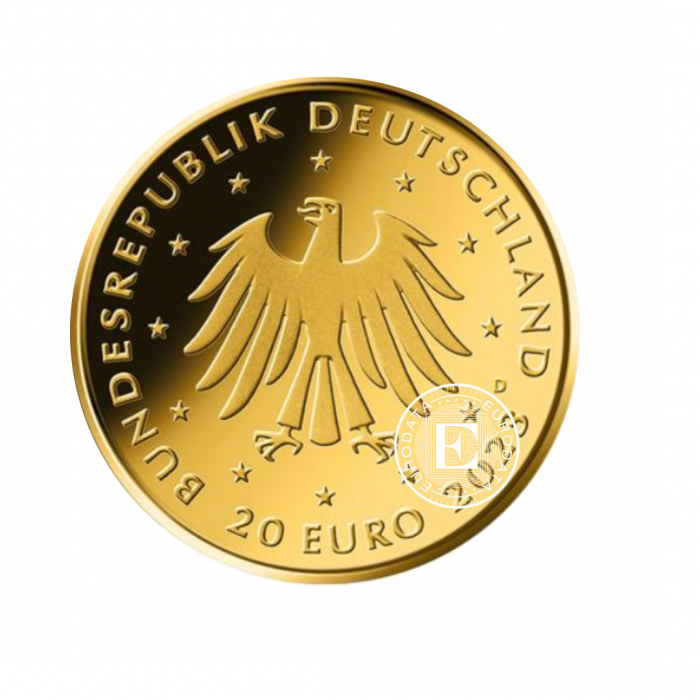 20 Eur (3.89 g) gold coin Capricorn - A, D, F, G, J, Germany 2023 (with certificate)