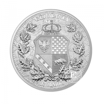 5 oz (155.50 g) sidabrinė moneta Allegories Polonia & Germania, Poland 2022