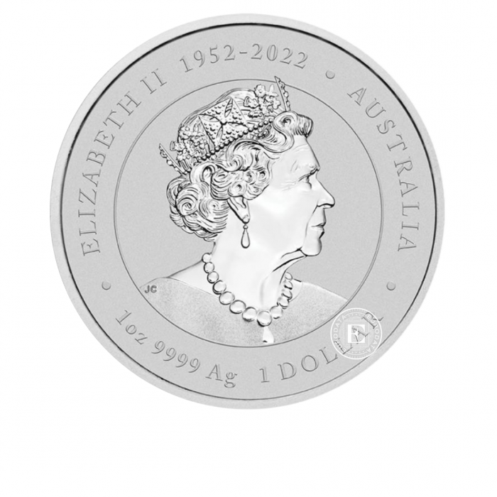1 oz (31.10 g) srebrna moneta Lunar III - Year of the Dragon, Australia 2024 (częściowo pozłacana)