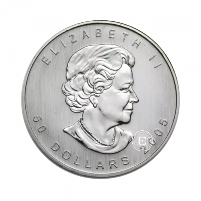 1 oz (31.10 g) paladžio moneta Klevo lapas, Kanada (atsitiktiniai metai)