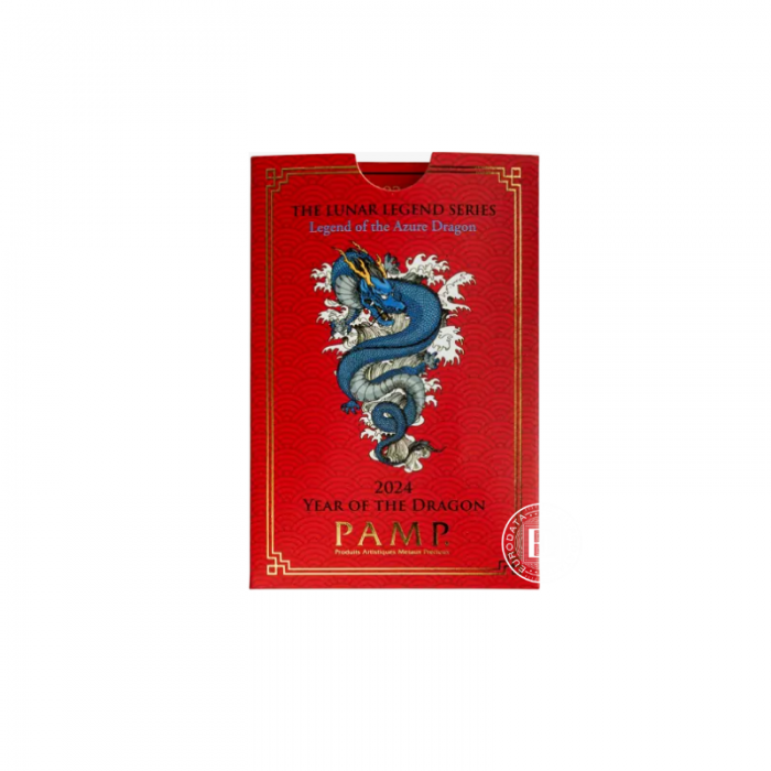 1 oz (31.10 g)  sztabka złota The Lunar - Dragon, PAMP 999.9