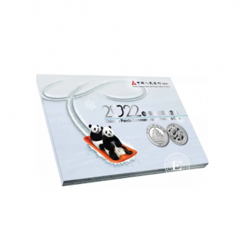 Pièce de 1 g sur la carte platine Panda, Chine 20223 (avec certificat)