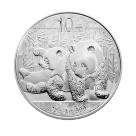 1 oz (31.10 g) sidabrinė moneta Panda, Kinija 2010