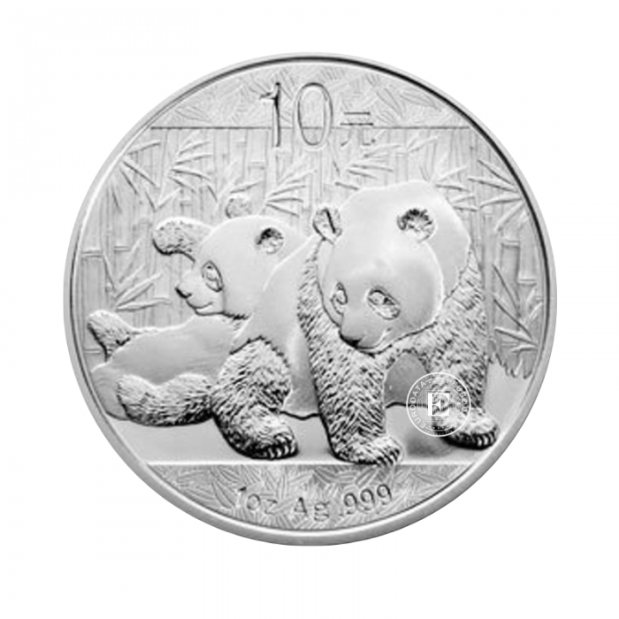 1 oz (31.10 g) silbermünze Panda, China 2010