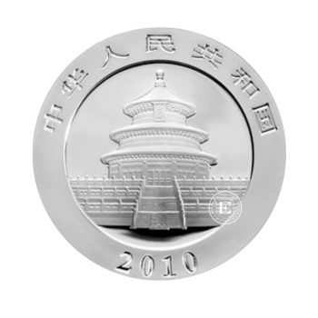 1 oz (31.10 g) sidabrinė moneta Panda, Kinija 2010