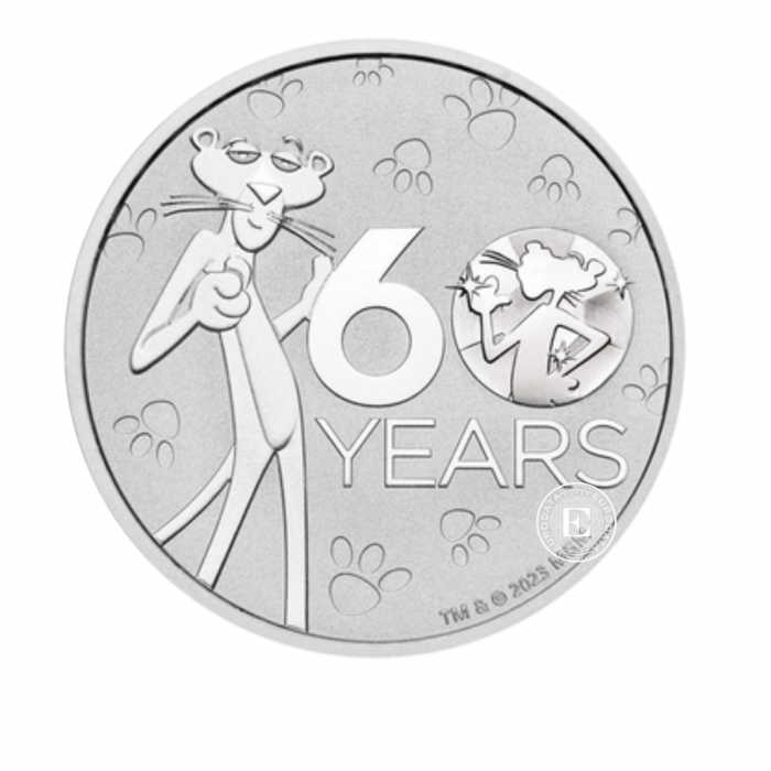 1 oz (31.10 g) silver coin The Pink Panther, Tuvalu 2024