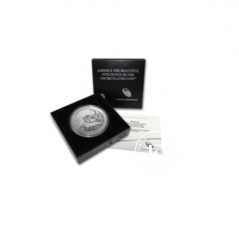 5 oz (155.50 g) sidabrinė moneta Shenandoah nacionalinis parkas, JAV 2014