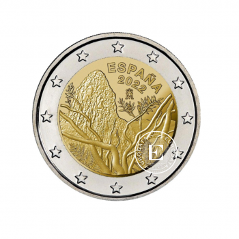 2 Eur moneta Garachonajaus nacionalinis parkas, Ispanija 2022