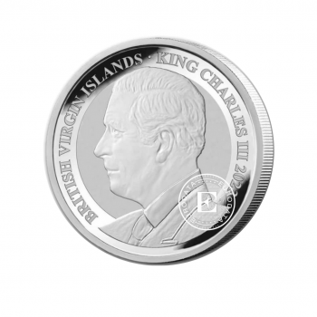1 oz (31.10 g) sidabrinė moneta Pegasus, Didžiosios Britanijos Mergelių Salos 2023