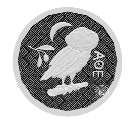 1 oz (31.10 g) pièce d'argent Owl of Athens, St. Hélène 2024