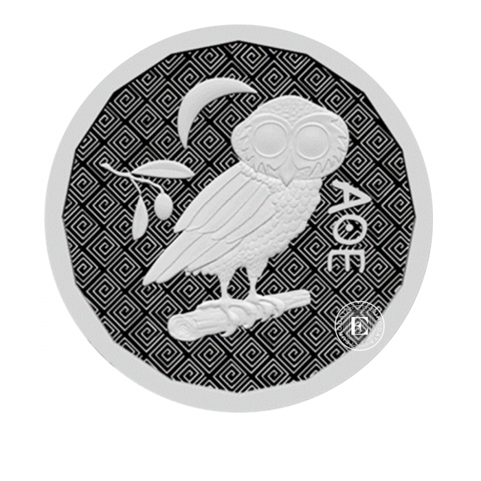 1 oz (31.10 g) srebrna moneta Owl of Athens, Św. Helena 2024