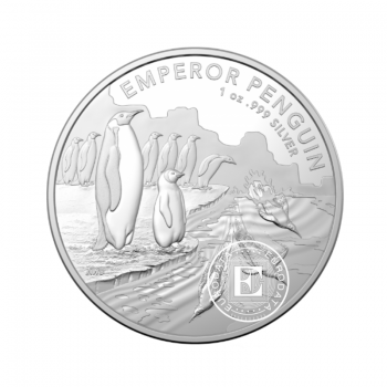 1 oz (31.10 g) sidabrinė moneta Imperatoriškasis pingvinas, Australija 2023