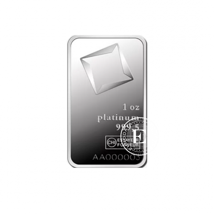 1 oz (31.10 g)  Platinbarren Valcambi 999.5