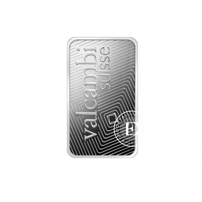 1 oz (31.10 g)  platinum bar Valcambi 999.5