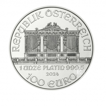 1 oz (31.10 g) platininė moneta Vienos Filharmonija, Austrija 2024