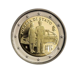 2 Eur Münze  National police, Italien 2022