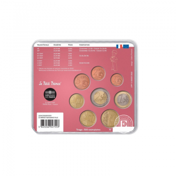 3.88 Eur coin set The  Little Prince - Naissance d'une fleur, France 2022