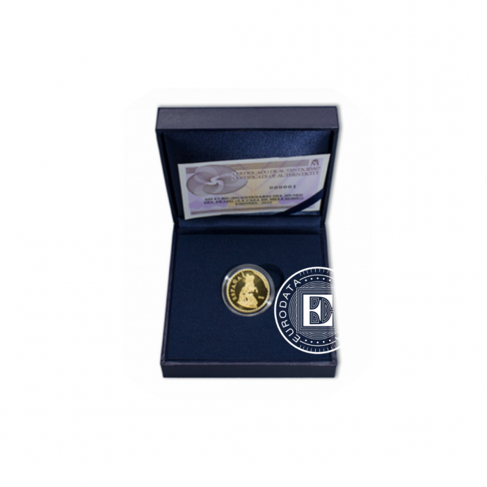 100 euro (6.75 g) złota PROOF moneta  Benedetto, Bicentennial of the Prado Museum, Hispania 2019