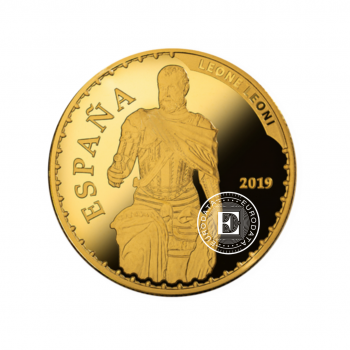 100 eurų (6.75 g) auksinė PROOF moneta Leone Leoni, Prado muziejaus 200 metų jubiliejus, Ispanija 2019
