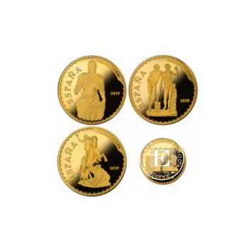 20.25 g auksinių PROOF monetų kolekcija Prado muziejaus 200 metų jubiliejus, Ispanija 2019