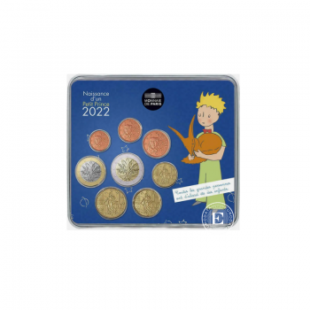 3.88 Eur coin set The  Little Prince - Birth, France 2022