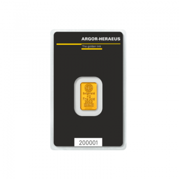 2 g gold bar Argor-Heraeus 999.9