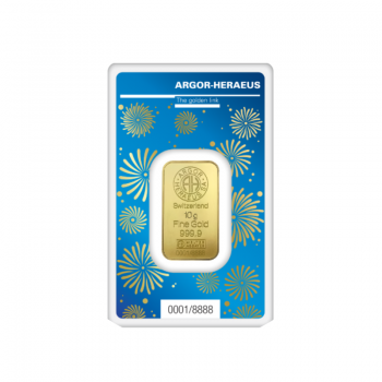 10 g investicinio aukso luitas Triušio metai, Argor-Heraeus 999.9
