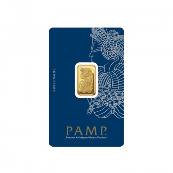 2.5 g Fortuna Gold Minted Bar, PAMP