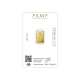 2.5 g Fortuna Gold Minted Bar, PAMP