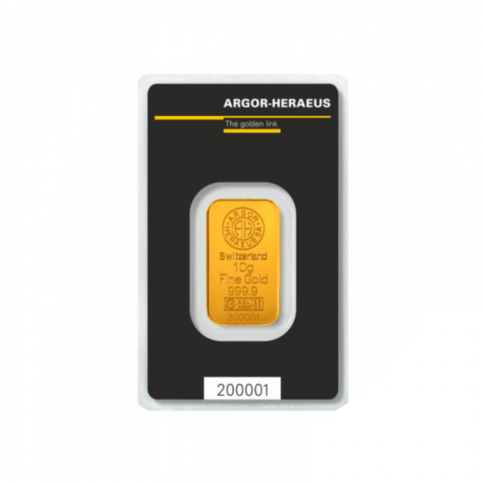 10 g gold bar Argor-Heraeus Kinebar 999.9