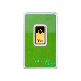 10 g gold bar Green Gold, Valcambi 999.9