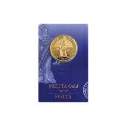 1/2 oz (15.55 g)  gold coin Melita, Malta 2022