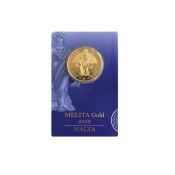 1/2 oz (15.55 g) auksinė moneta Melita, Malta 2022