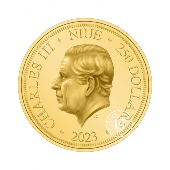 1 oz (31.10 g) gold coin Turtle, Niue 2023