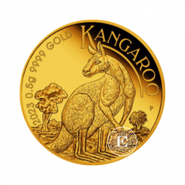 0,5 g złota moneta Mini Kangaroo, Australia 2023