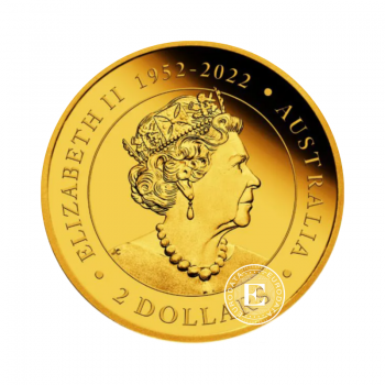 0.5 g auksinė moneta Mini Kengūra, Australija 2023