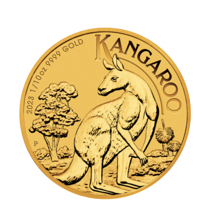 1/10 oz (3.11 g) gold coin Kangaroo, Australia 2023