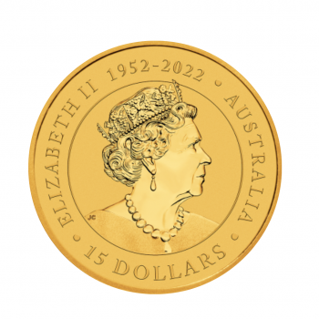 1/10 oz (3.11 g) auksinė moneta Kengūra, Australija 2023