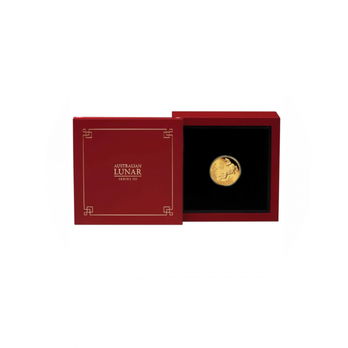 1/4 oz (7.78 g) auksinė PROOF moneta Lunar Triušio metai, Australija 2023