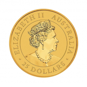 1/4 oz (7.78 g) auksinė moneta Kengūra, Australija 2022