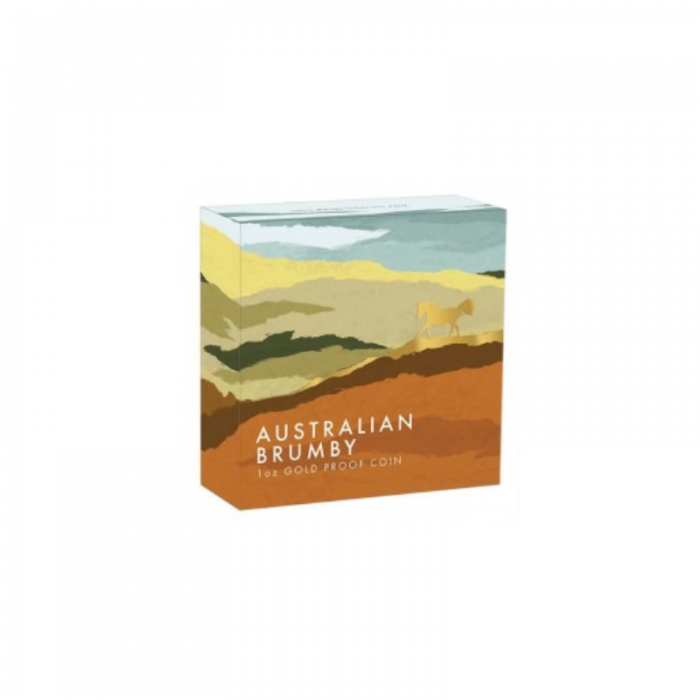 1 oz (31.10 g) złota PROOF moneta Brumby, Australia 2023 (z certyfikatem)