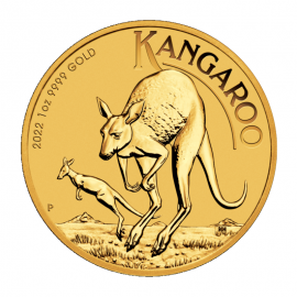 1 oz (31.10 g) auksinė moneta Kengūra, Australija 2022