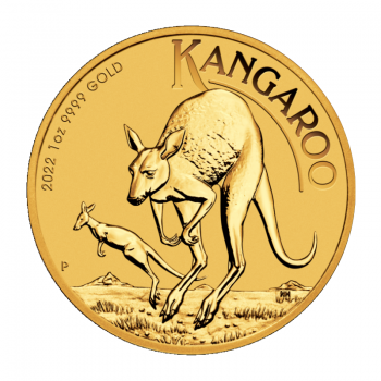 1 oz auksinė moneta Kengūra, Australija 2022