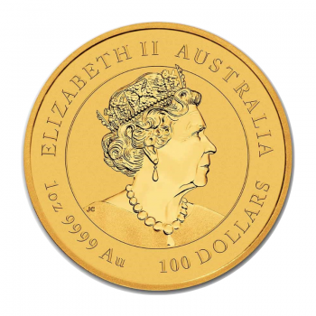 1 oz (31.10 g) auksinė moneta Tigro metai, Australija 2022