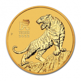 1 oz auksinė moneta Tigro metai, Australija 2022