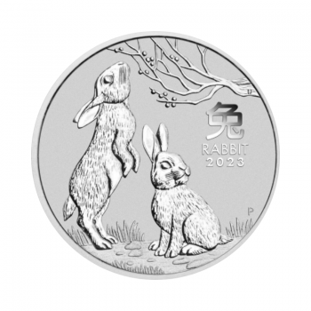 2 oz sidabrinė moneta Lunar Triušio Metai, Australija 2023