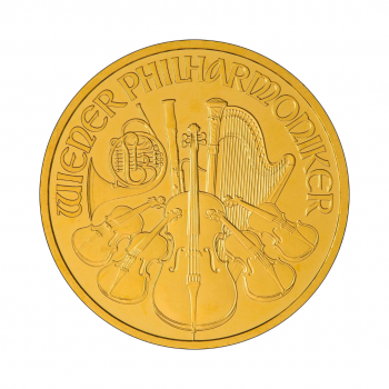 1 oz (31.1 g) auksinė moneta Vienos Filharmonija, Austrija 2009